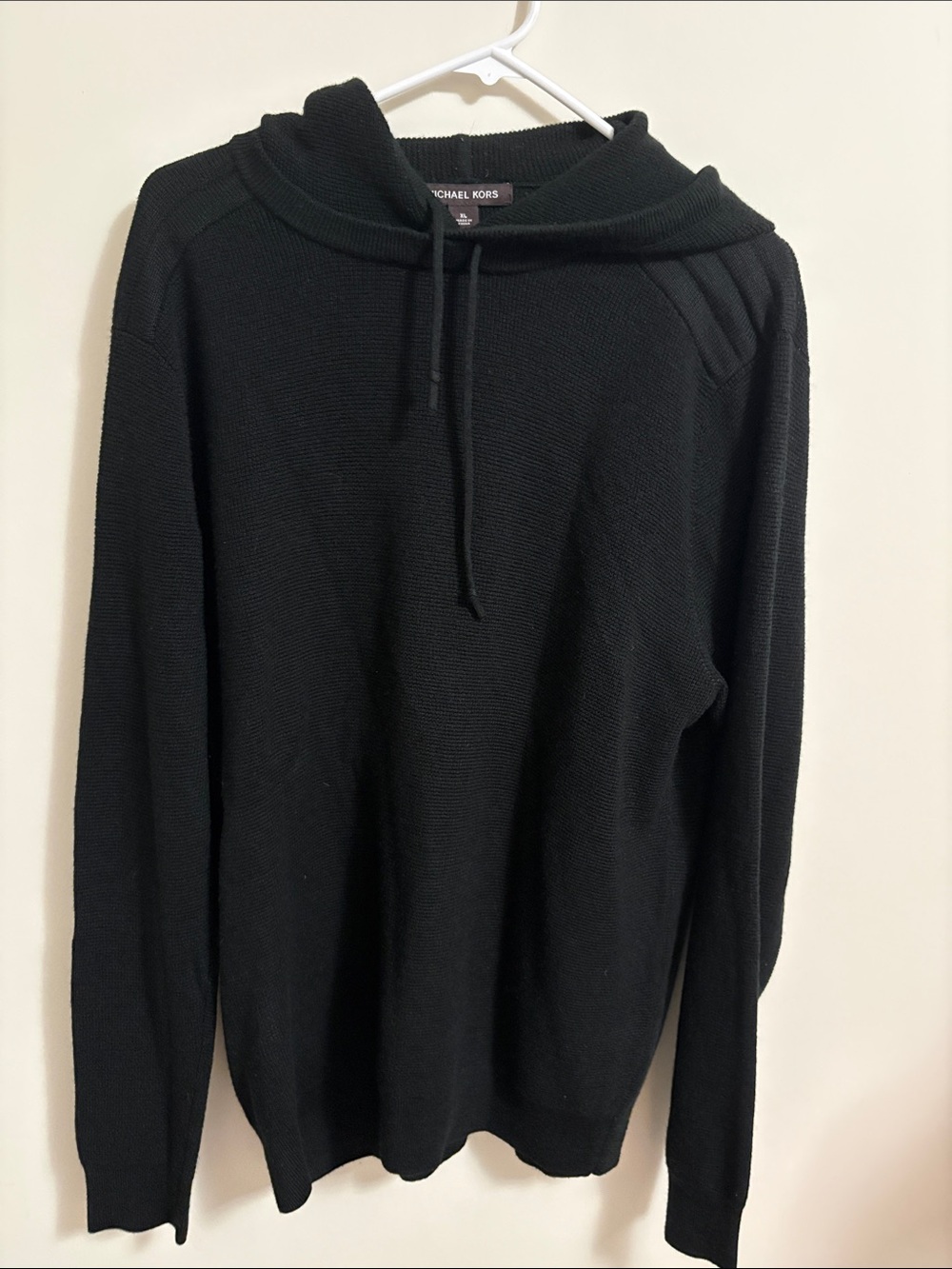 Michael Kors Black Knit Hoodie Sweater
